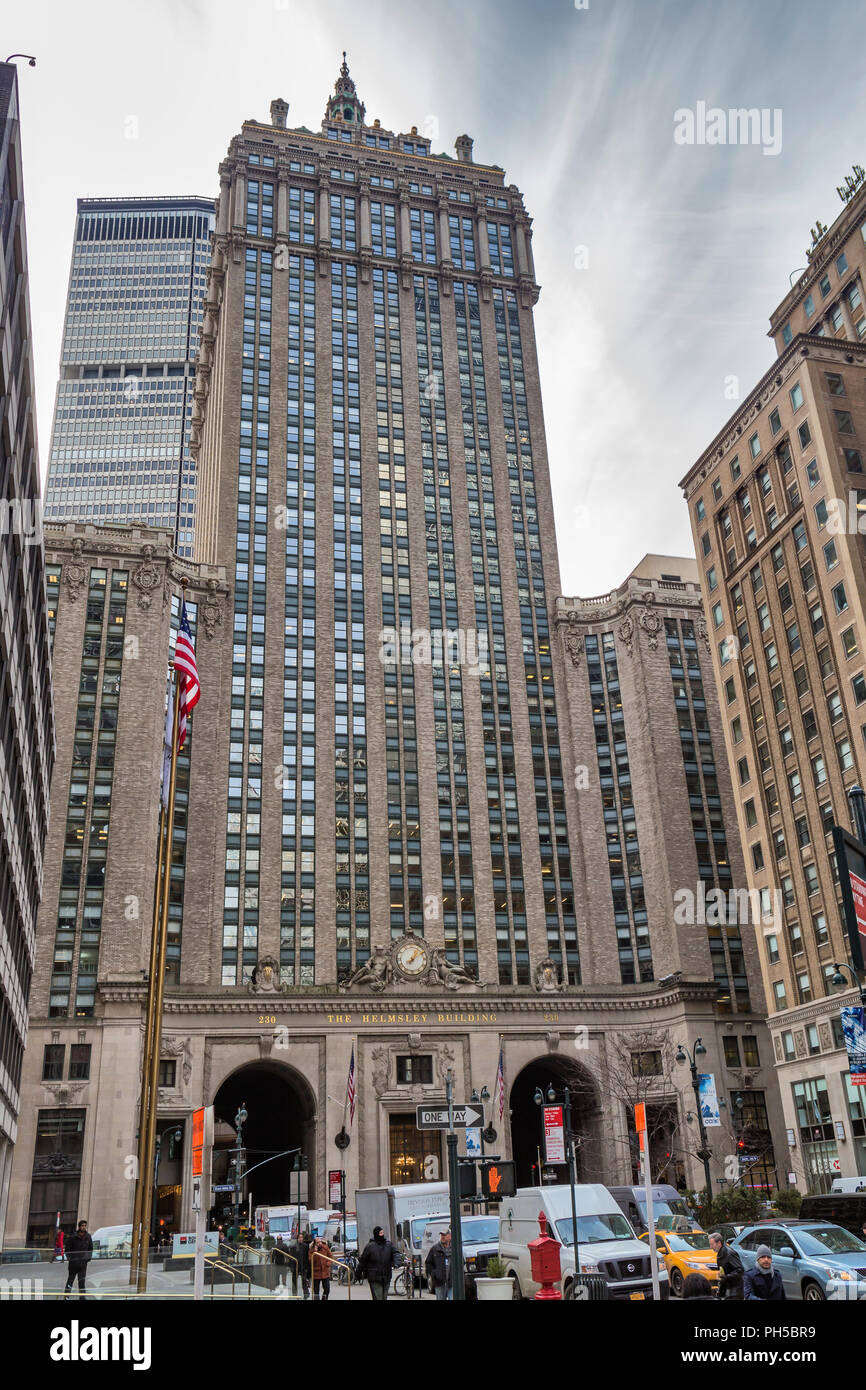 Helmsley Gebäude (1929), 230 Park Avenue, Midtown Manhattan, New York City, USA Stockfoto