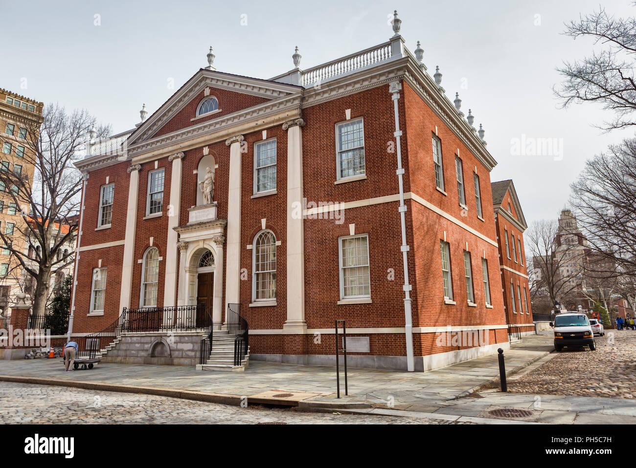 Historische Bibliothek Hall, Philadelphia, Pennsylvania, USA Stockfoto