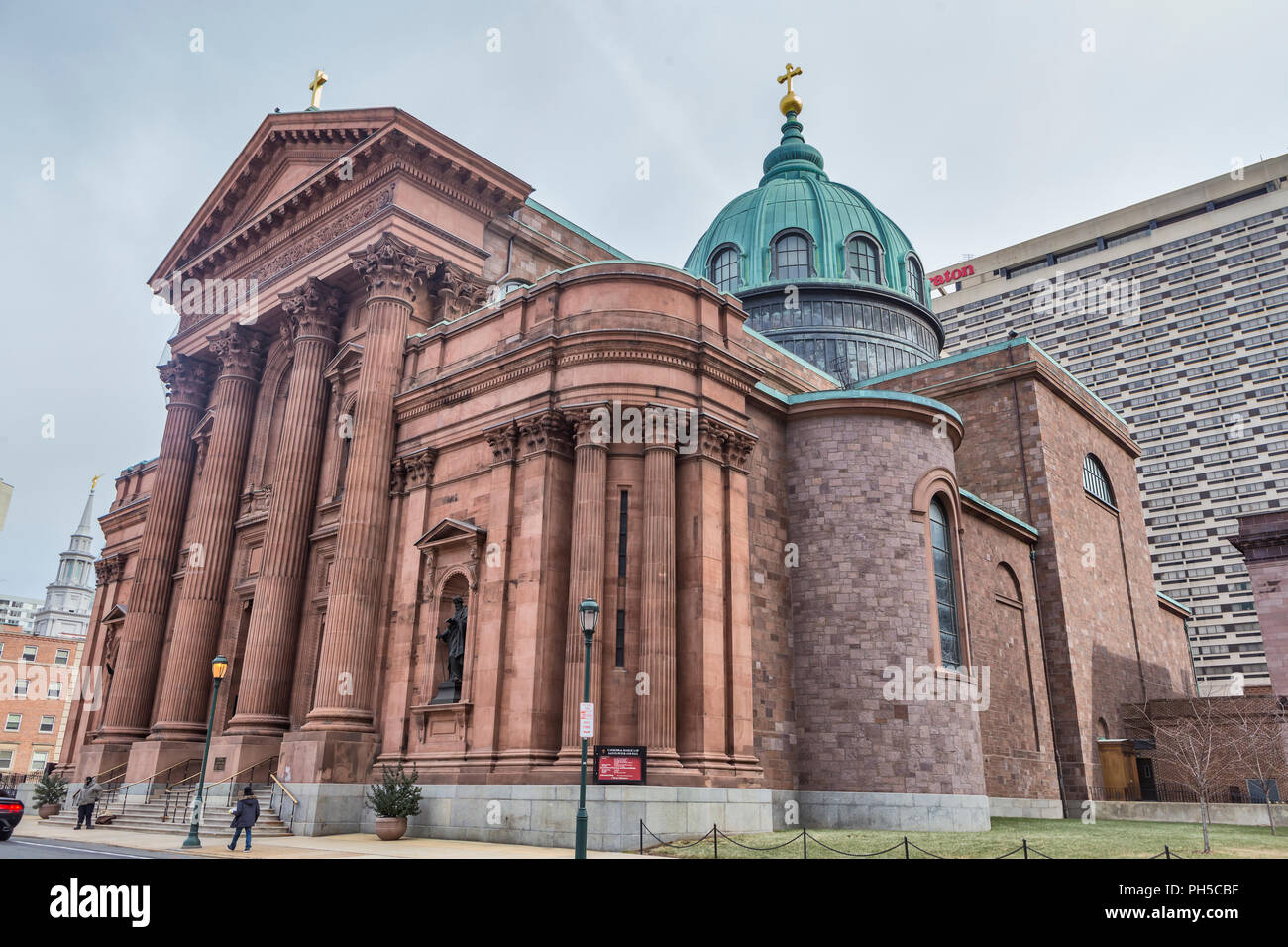 Dom der Basilika der Heiligen Petrus und Paulus (1864), Philadelphia, Pennsylvania, USA Stockfoto
