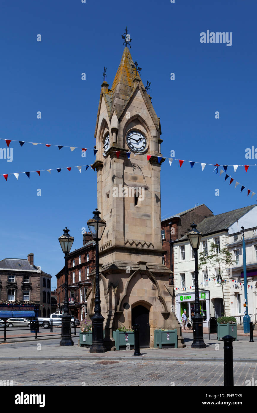 Musgrave Denkmal Marktplatz Penrith Cumbria England UK GB Großbritannien Stockfoto