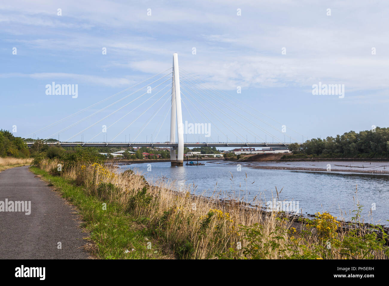 Der nördliche Turm Brücke in Sunderland, England, UK Verschleiß Stockfoto