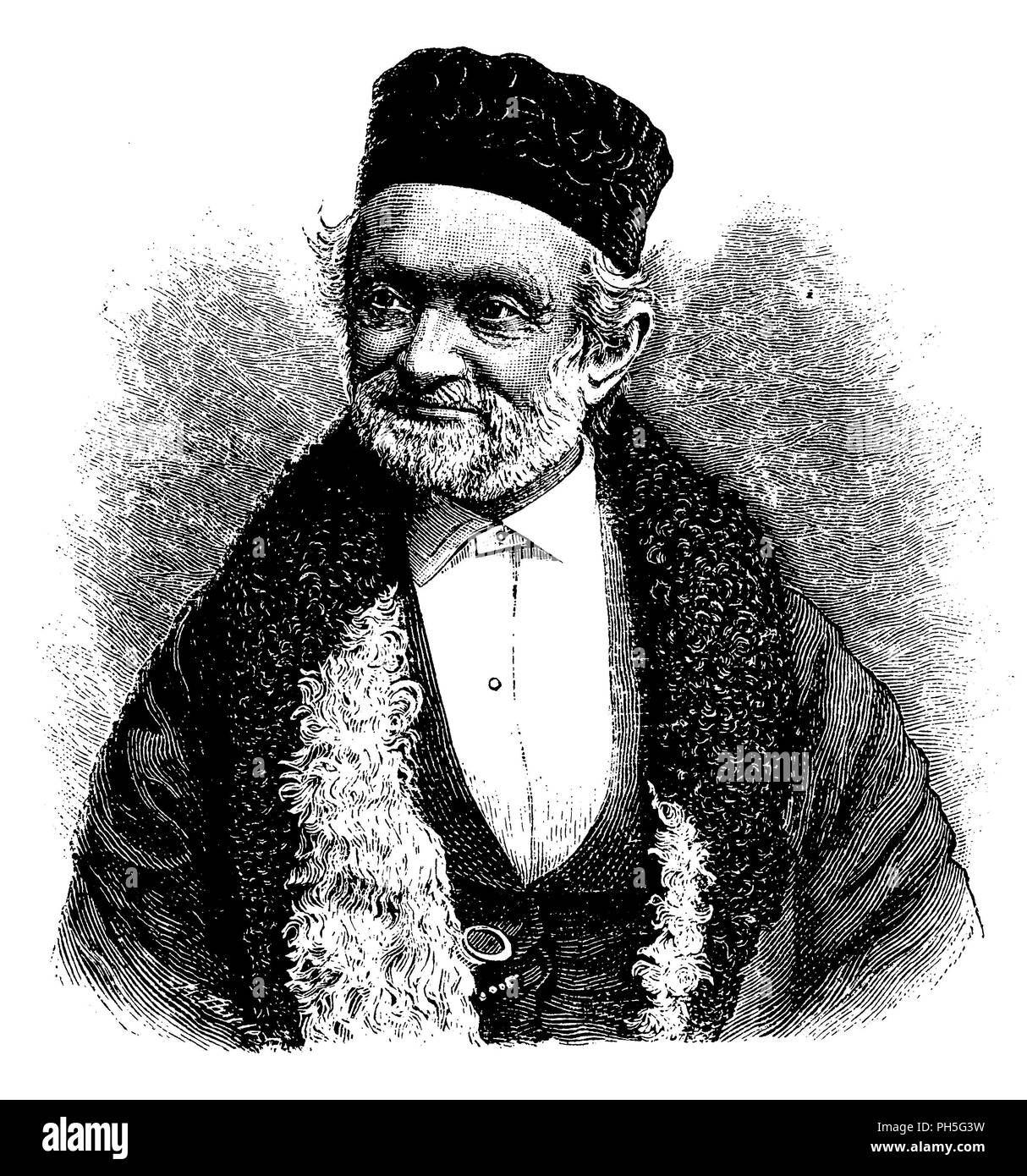 Weber, Wilhelm Eduard (* 24. Oktober 1804, starb am 23. Juni 1891), Stockfoto