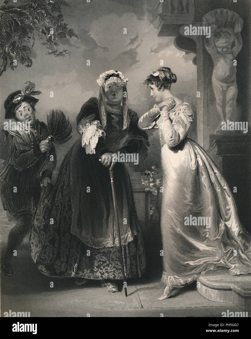 Julia Und Die Krankenschwester Romeo Julia C 1870 Artist Samuel Sangster Stockfotografie Alamy