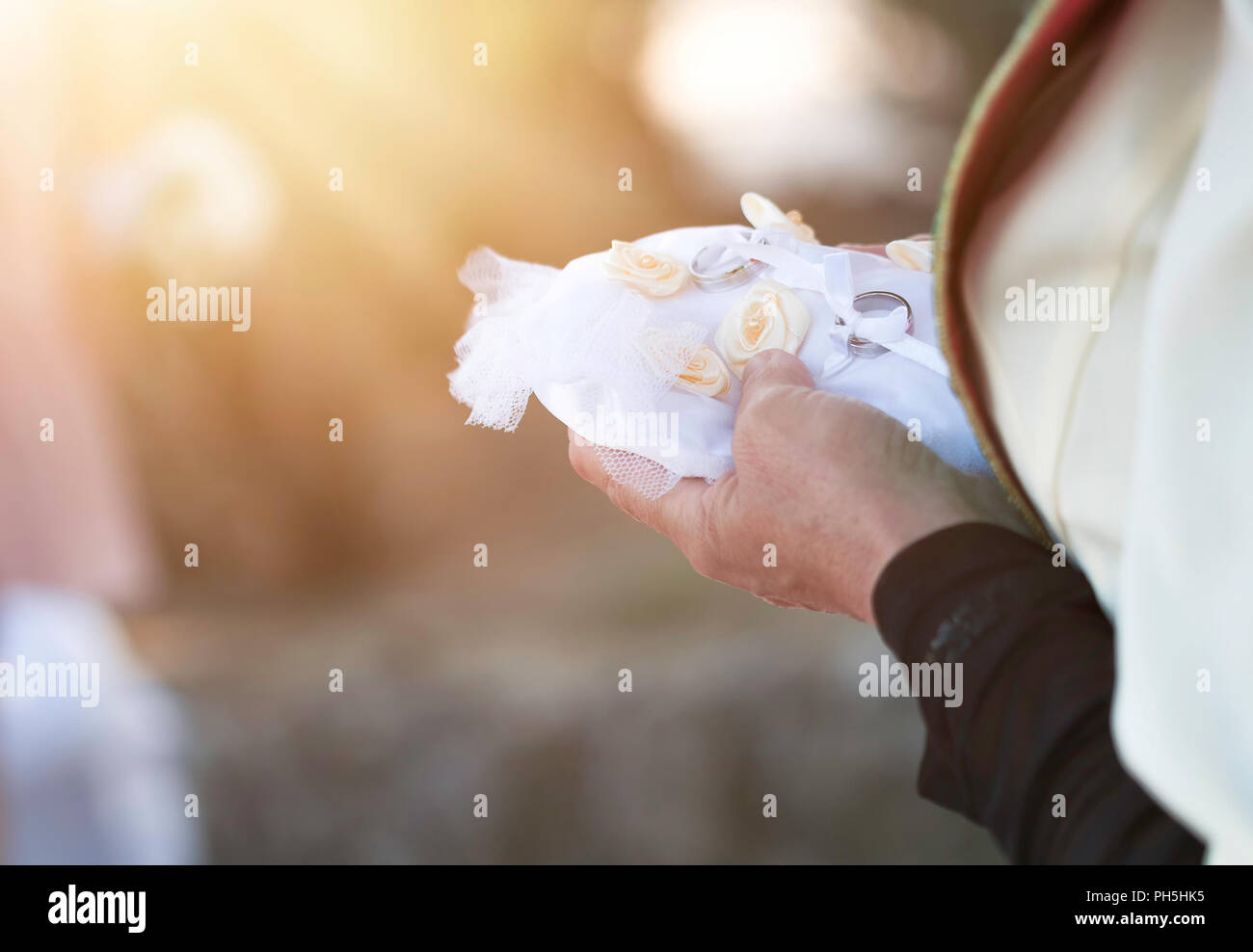 Hochzeitsszene Stockfoto