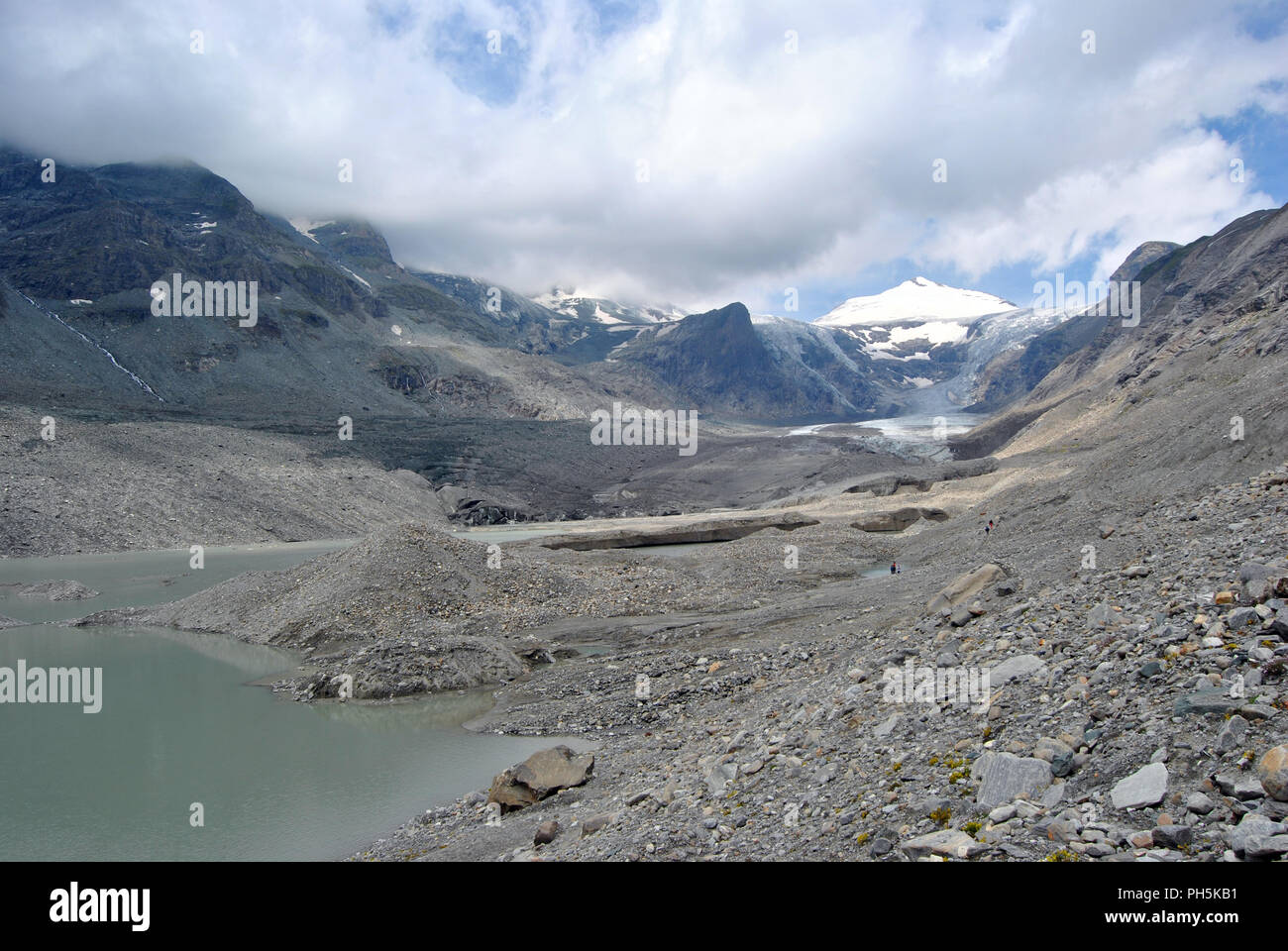 Österreich, Pasterze Glacier im Groben Glockner Bereich Stockfoto