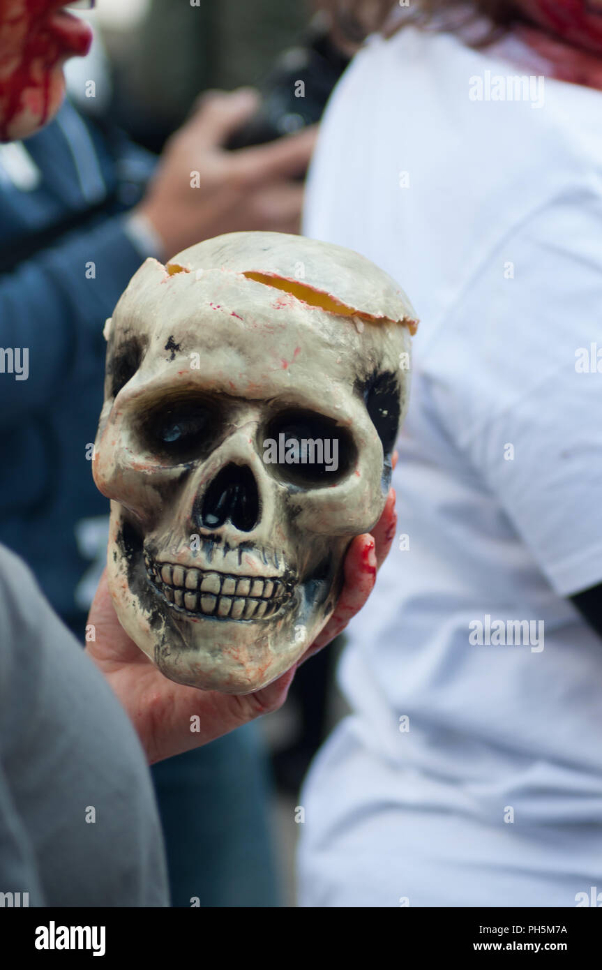 Zombies Belfast Straßen Horror Walking Dead Stockfoto