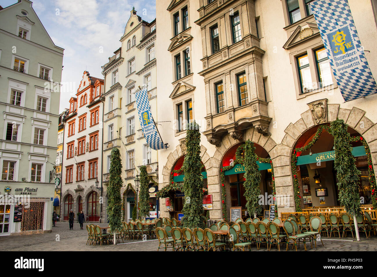 Platzl-Platz in München, Deutschland. Stockfoto