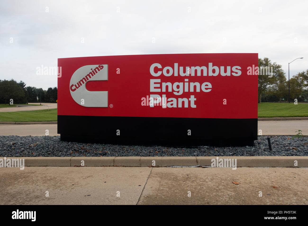 Cummins Columbus Motorenwerk Indiana Stockfoto