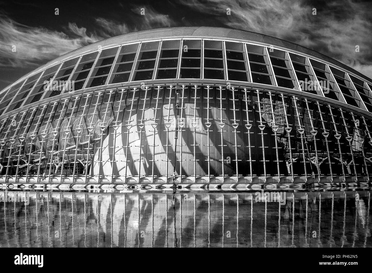 Die Stadt der Wissenschaften in Valencia, bietet das Beste der zeitgenössischen Architektur. Stockfoto