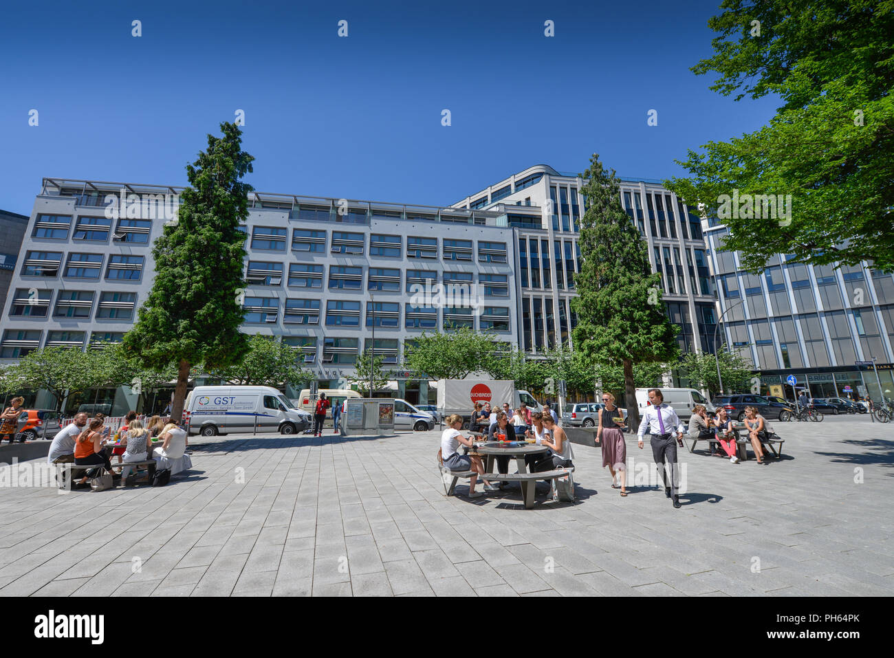 Stadtplatz Hohe Bleichen/Heuberg, Hamburg, Deutschland Stockfoto