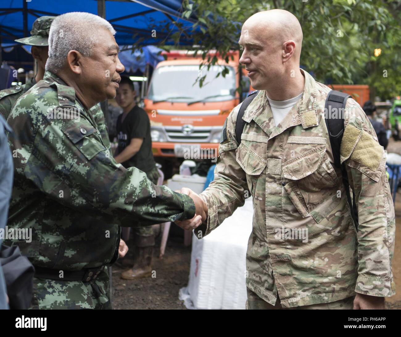 Die Mission Commander für US-Indo-Befehl Stockfoto