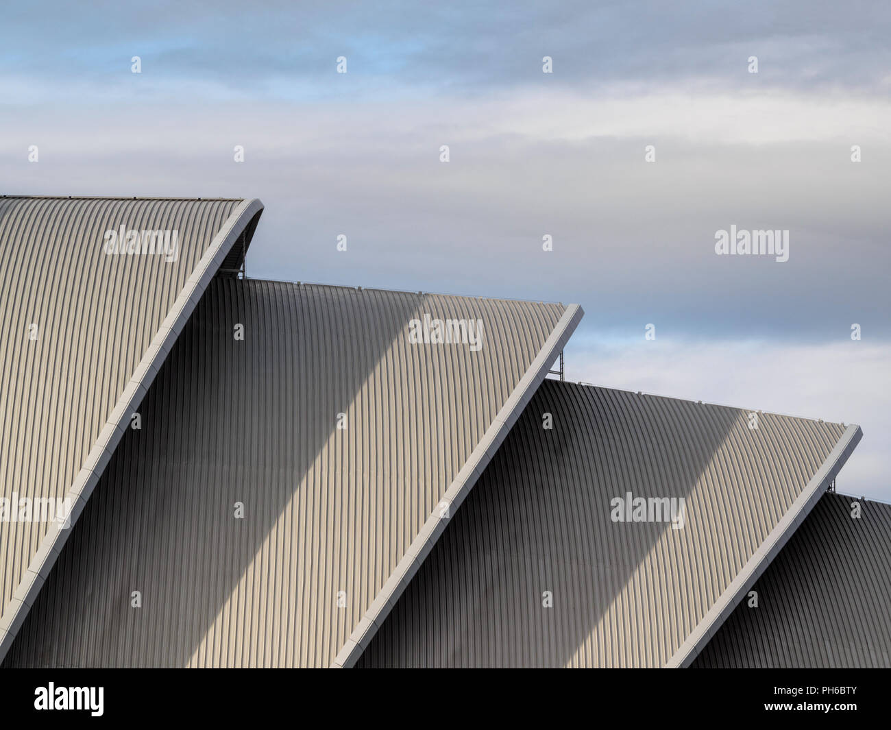 Die SEC Armadillo Gebäude am Fluss Clyde, Glasgow Stockfoto