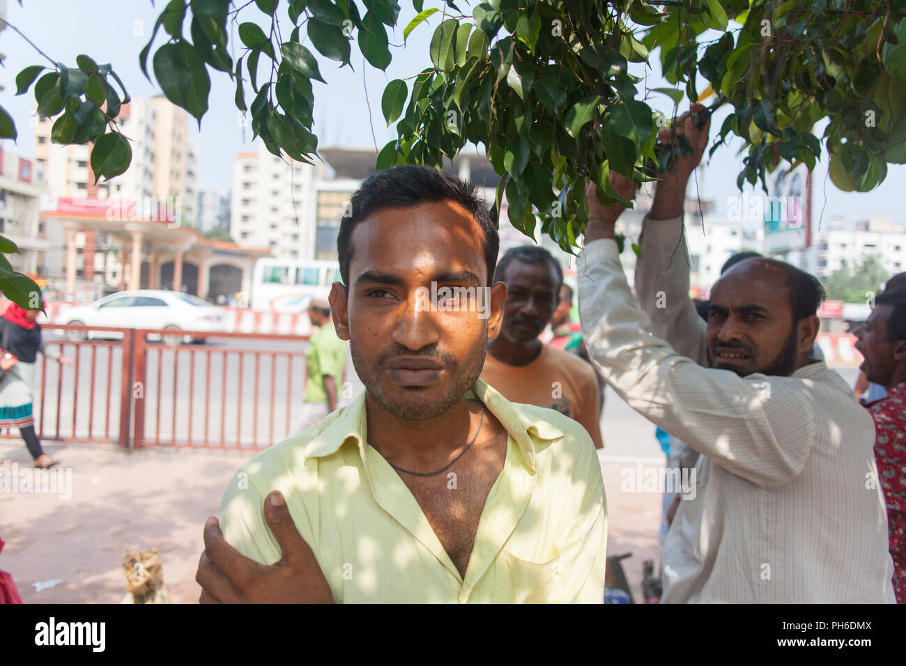 Tägliche Arbeitsmarkt, Uttara, Dhaka Stockfoto