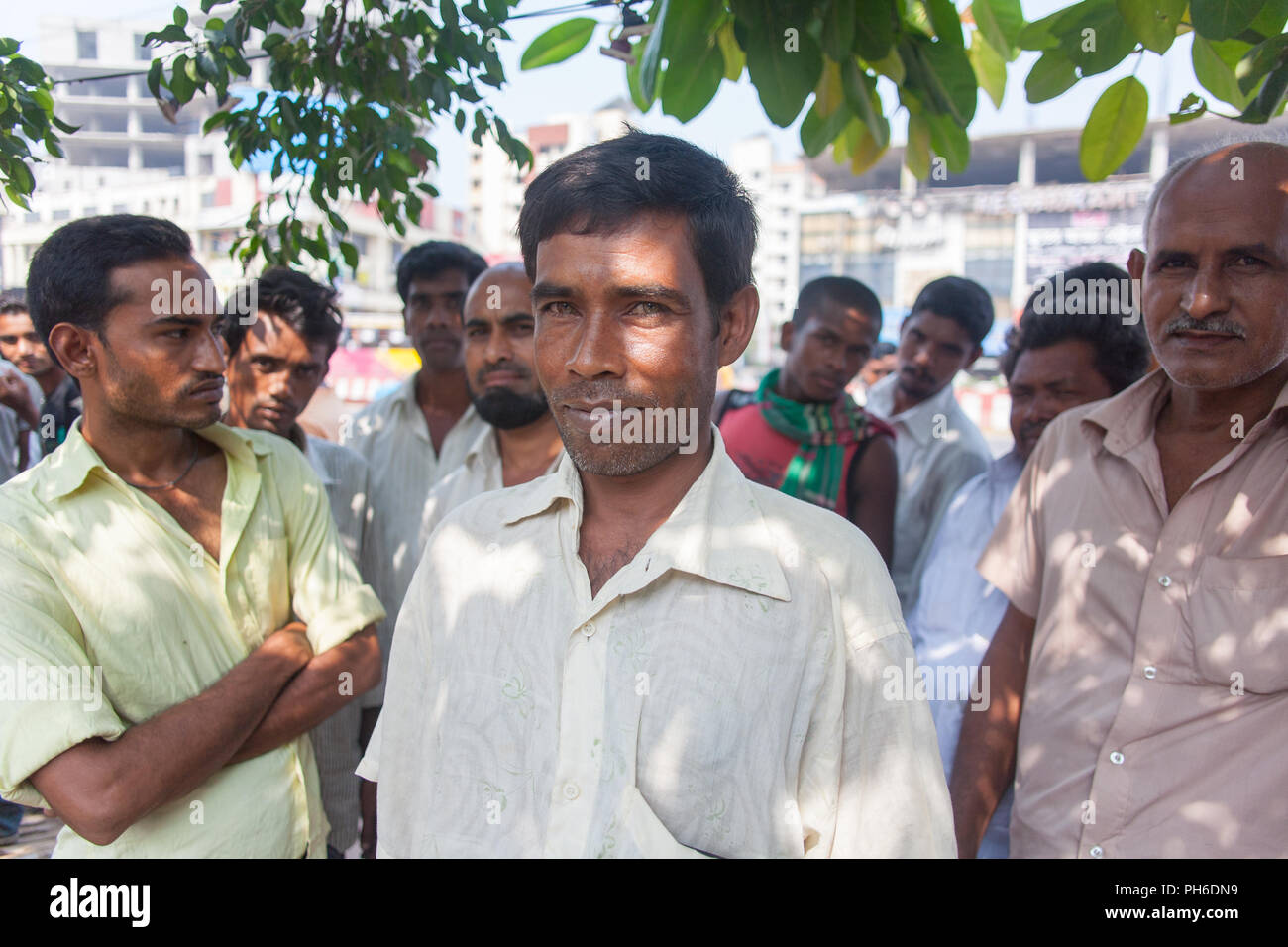 Tägliche Arbeitsmarkt, Uttara, Dhaka Stockfoto