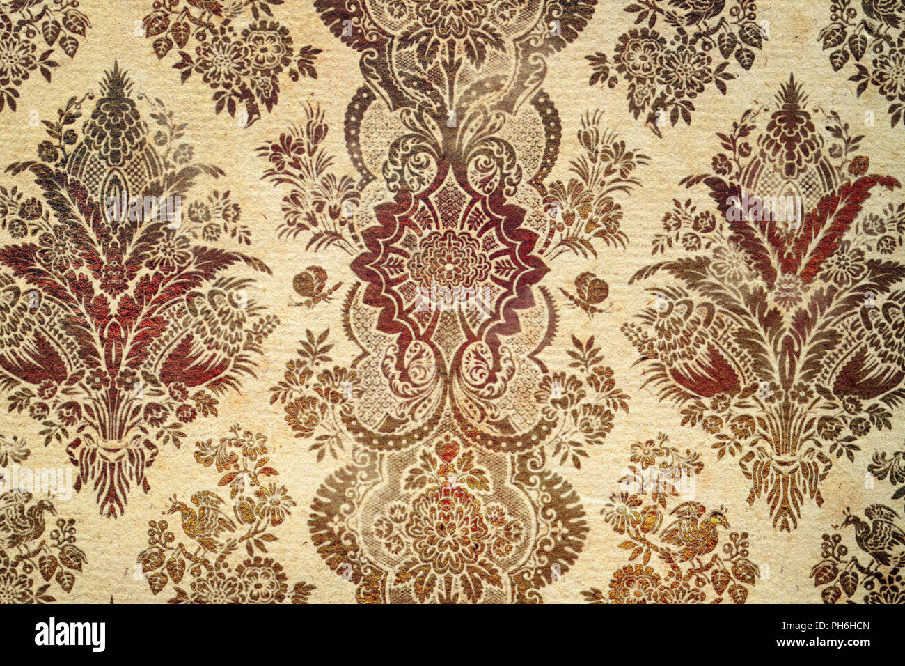 Schöne nahtlose florale Muster auf grunge Hintergrund Stockfoto