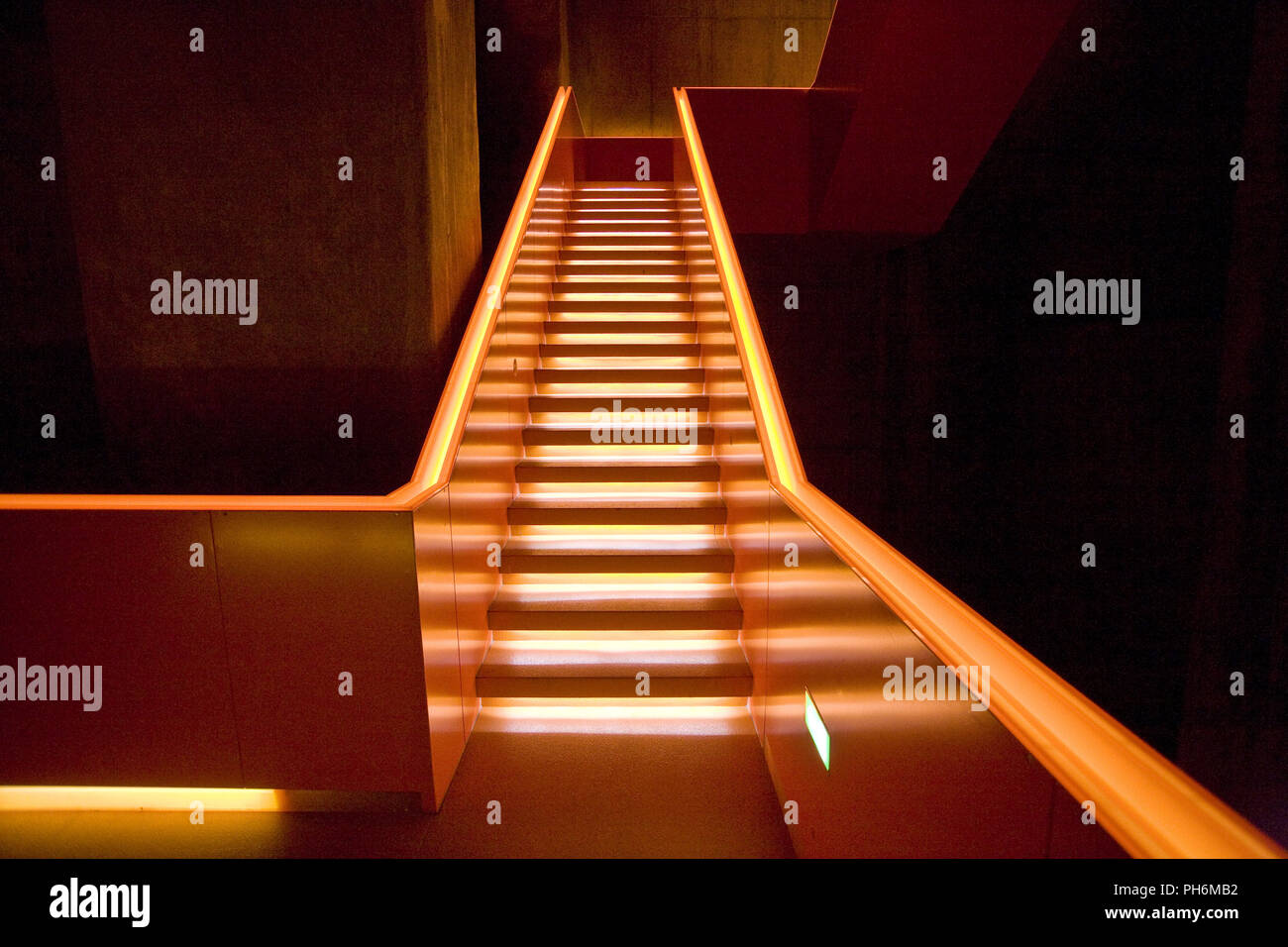 Treppen Ruhr Museum, Zollverein, Essen, Deutschland Stockfoto