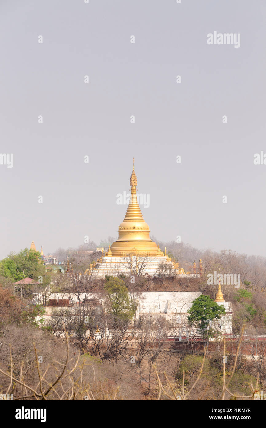 Sagaing Hill Stupa, Mandalay, Myanmar Stockfoto