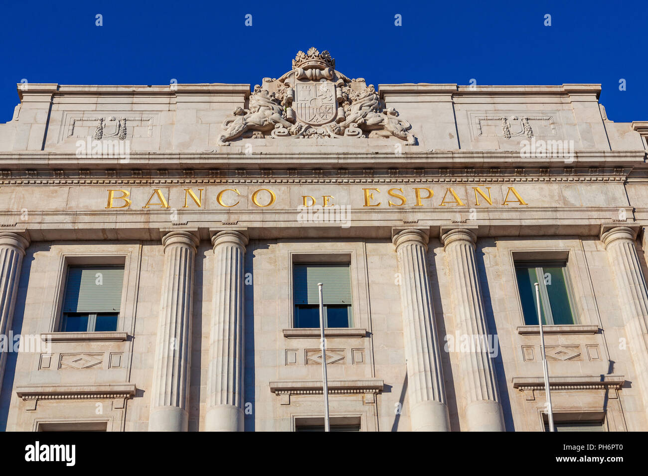 SANTANDER, Spanien - 31. Oktober 2013. Bank von Spanien Gebäude in Santander (Cantabria). Santander am 31. Oktober 2013 Stockfoto