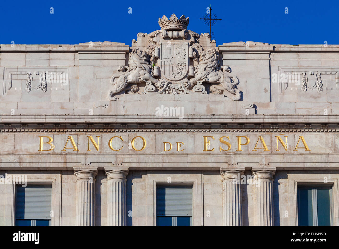 SANTANDER, Spanien - 31. Oktober 2013. Bank von Spanien Gebäude in Santander (Cantabria). Santander am 31. Oktober 2013 Stockfoto