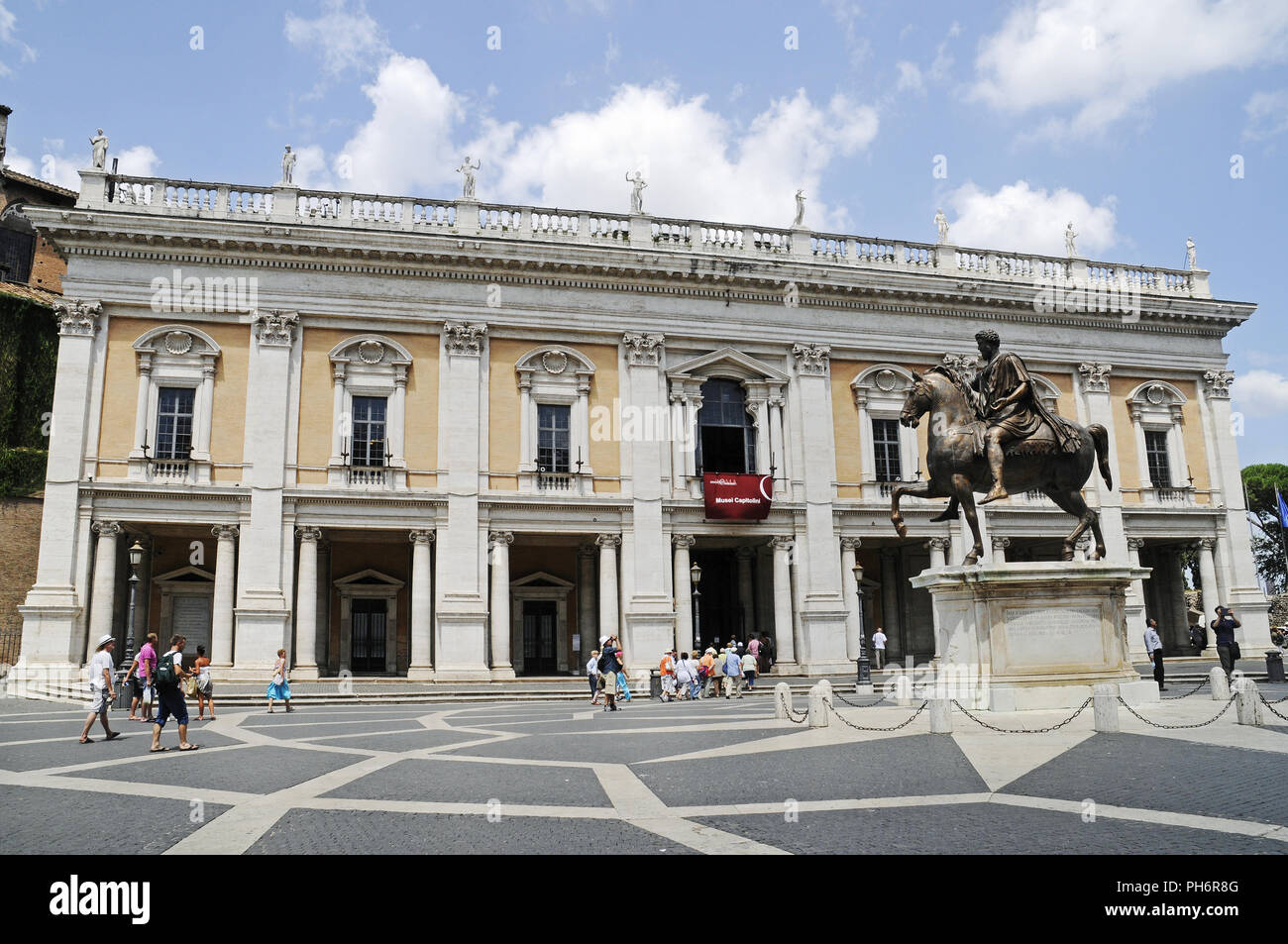 Die Kapitolischen Museen, Capitol Square, Rom, Italien Stockfoto