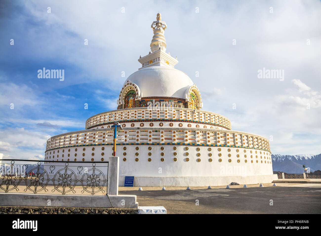 Shanti Stupa Stockfoto