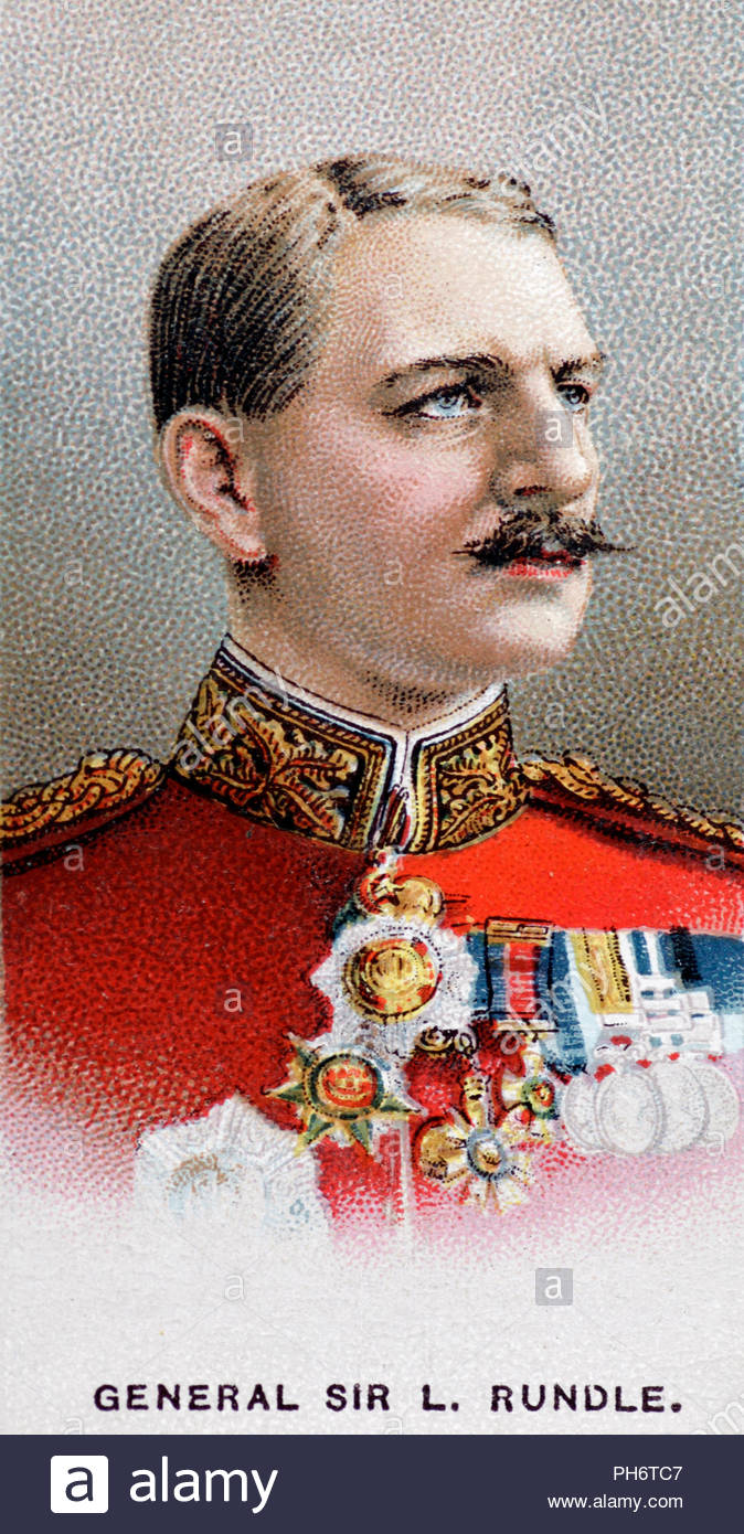 General Sir Henry Macleod Leslie Rundle Porträt, 1856-1934 war eine britische Armee während des Ersten Weltkriegs, Illustration von 1916 Stockfoto