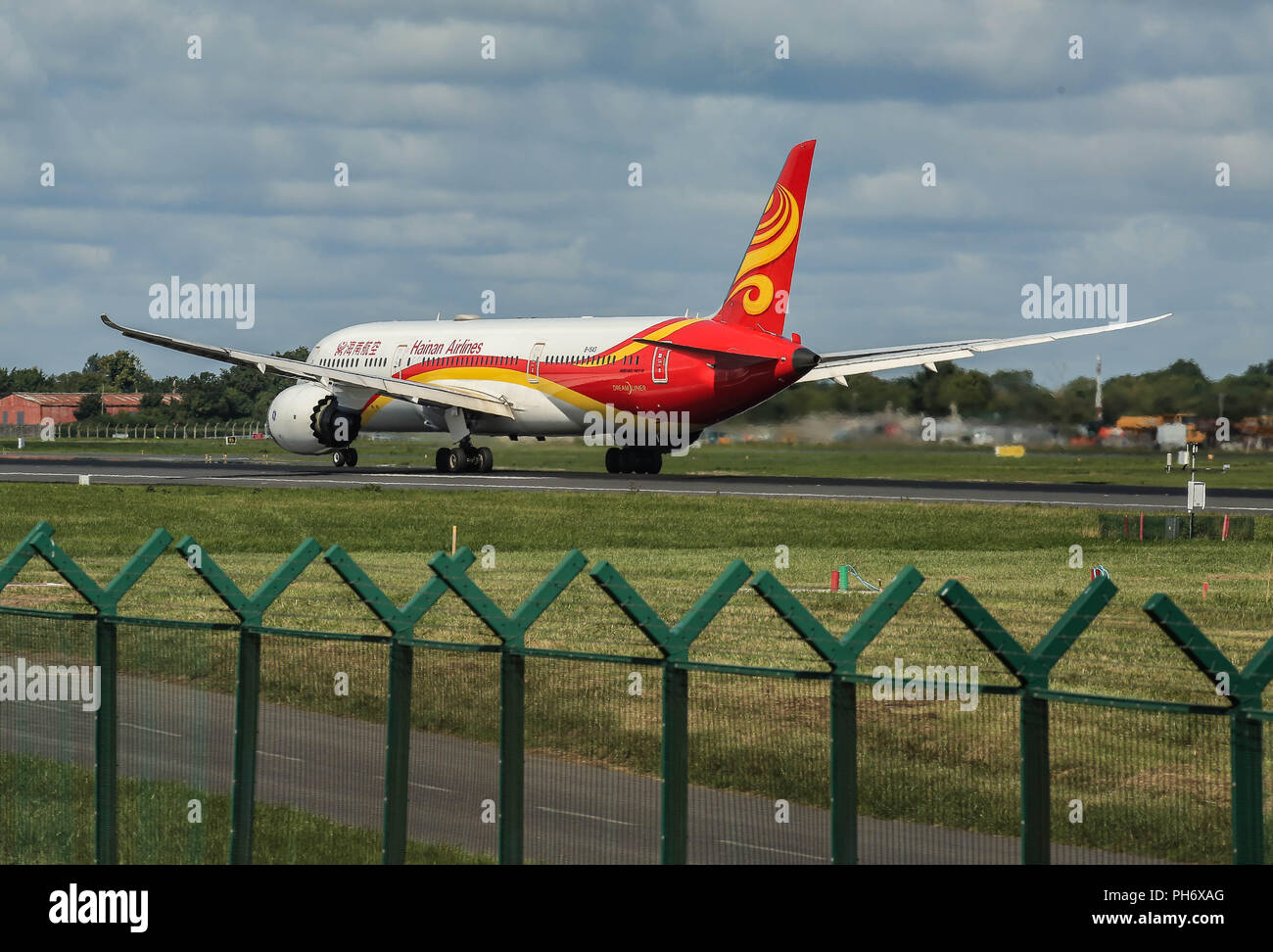 Flughafen Dublin Landungen und Starts. Stockfoto