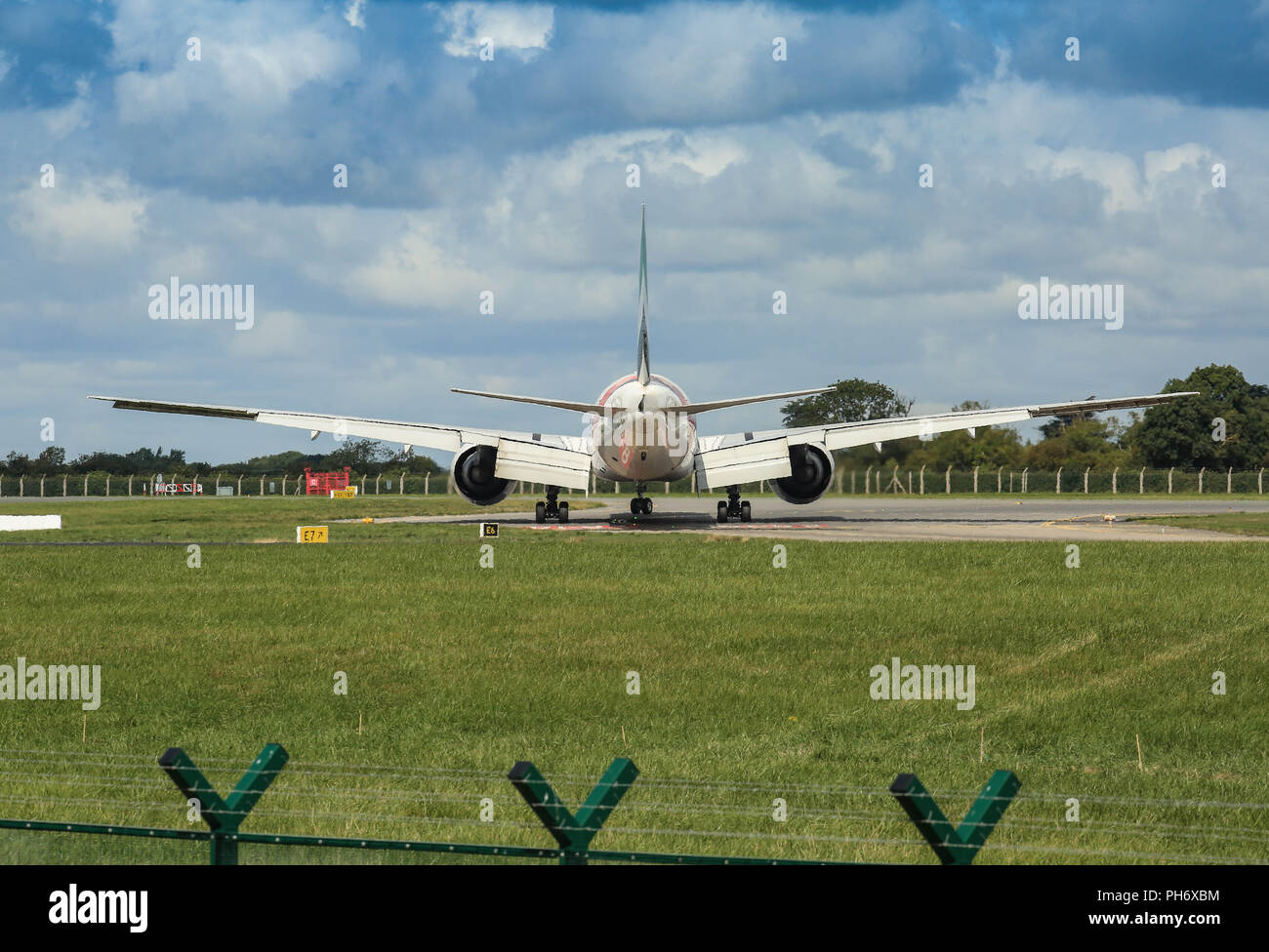 Flughafen Dublin Landungen und Starts. Stockfoto