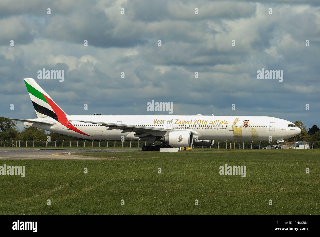 Flughafen Dublin Landungen und Starts. Stockfoto