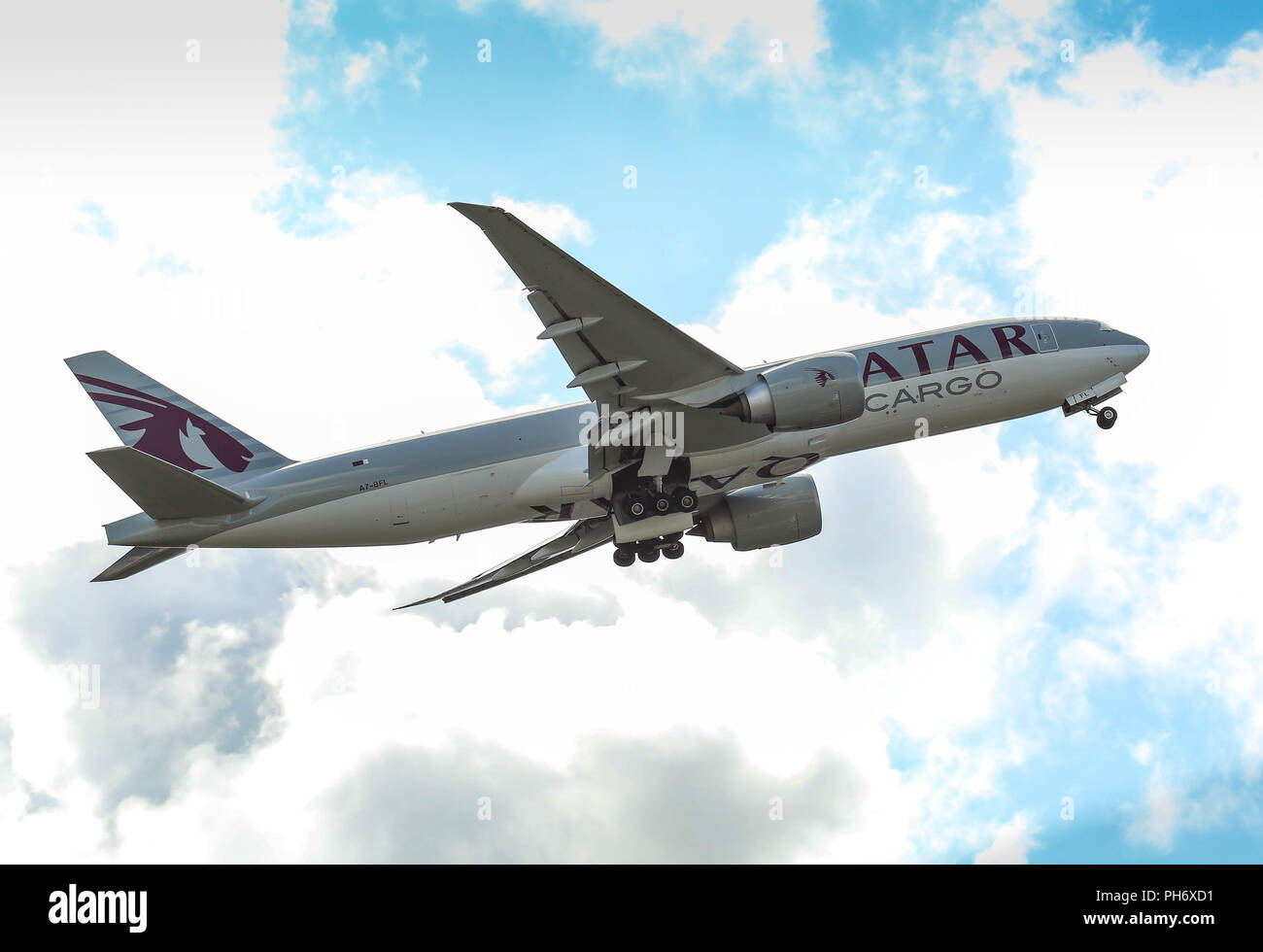 Flughafen Dublin Landungen und Starts. Stockfoto