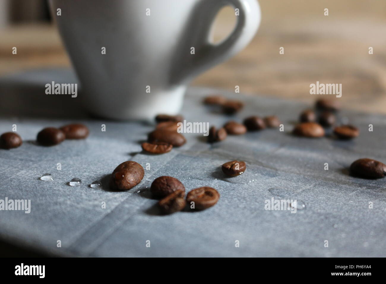 Kaffeebohne Mischung Aroma notes Stockfoto