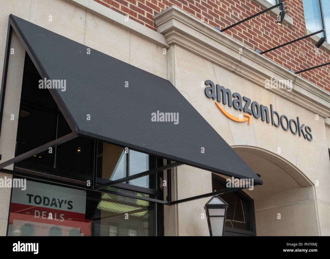 Eingang zu Amazon Bücher physische Einzelhandel Stockfoto