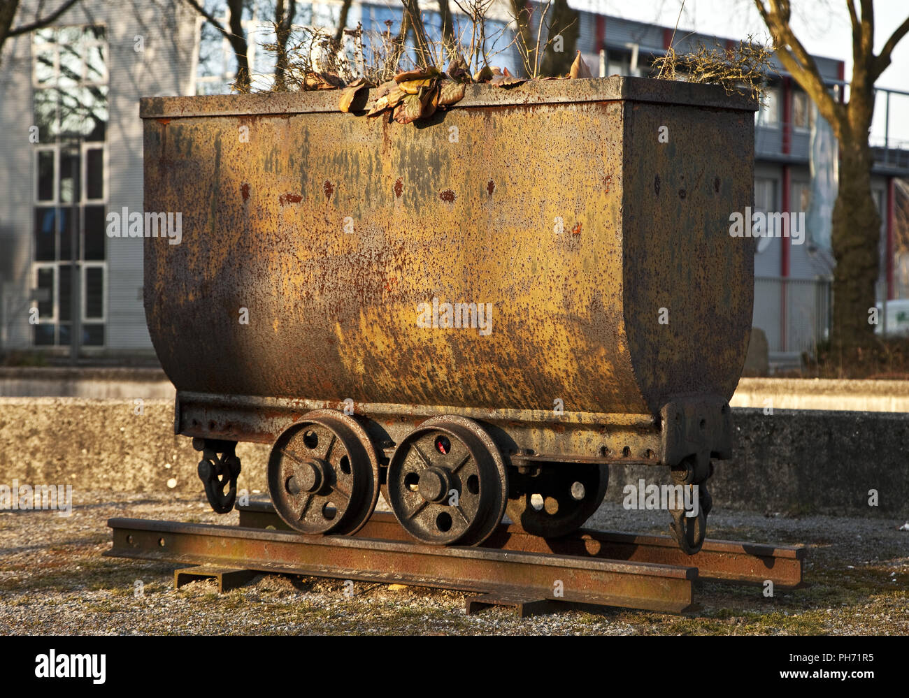 Kohlen Lore, mine Arensberg Sequel, Bottrop, Deutschland Stockfoto