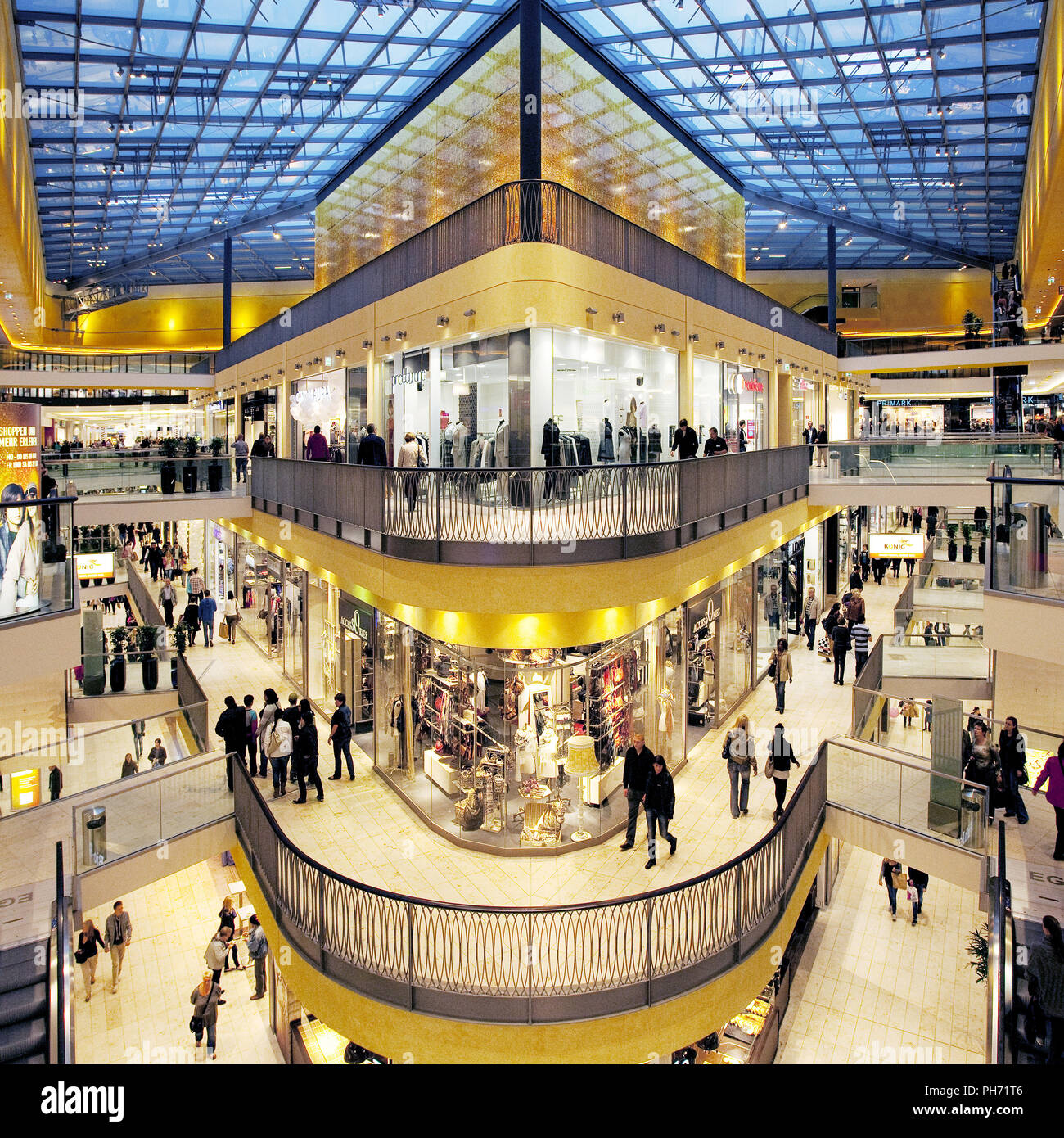 Shopping Center Thier Galerie, Dortmund, Deutschland. Stockfoto