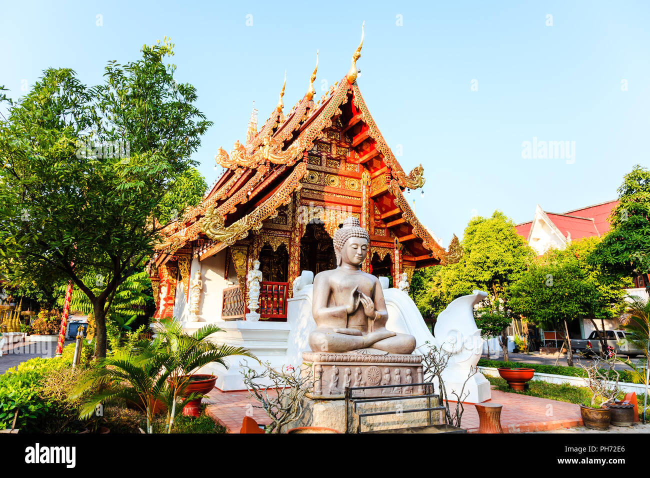 Northern Thai Tempel Stockfoto