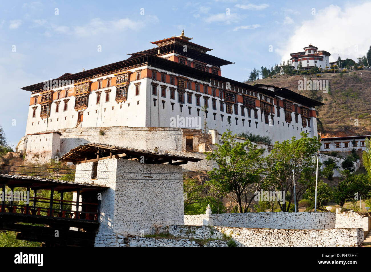 Paro Rinpung Dzong Stockfoto