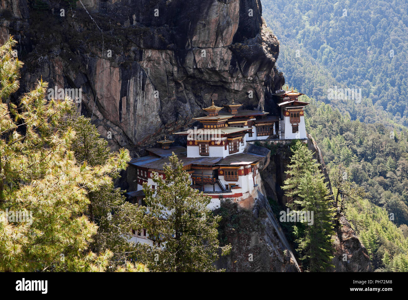 Taktshang Kloster in Paro, Bhutan Stockfoto