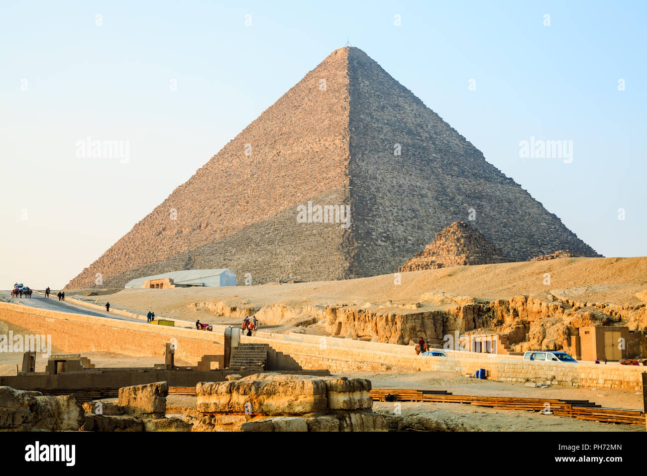 Große Pyramide von Gizeh Stockfoto
