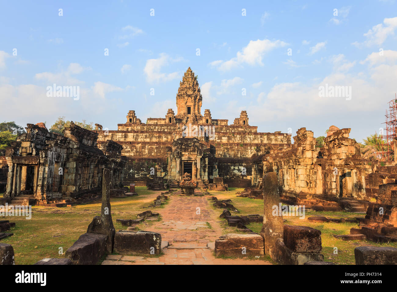 Bakong Tempel in der alten Stadt von hariharalaya Stockfoto