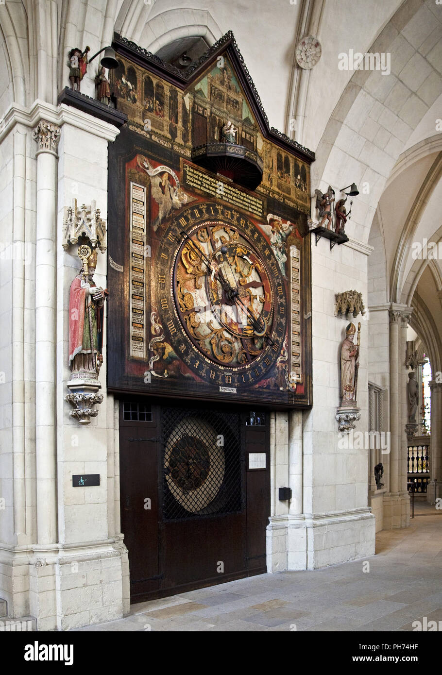 Astronomische Uhr, Dom, Köln, Münster, Deutschland Stockfoto