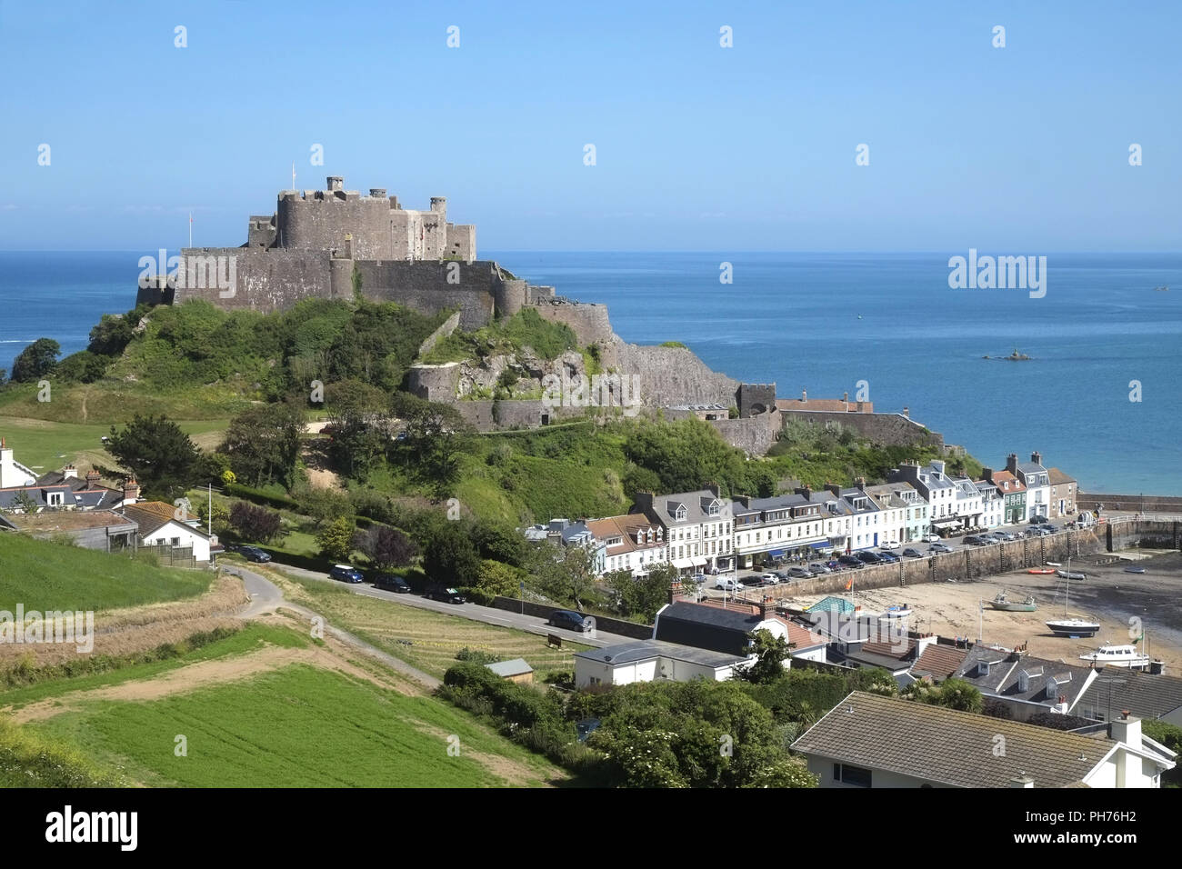 Gorey Castle, Gorey, Jersey Stockfoto