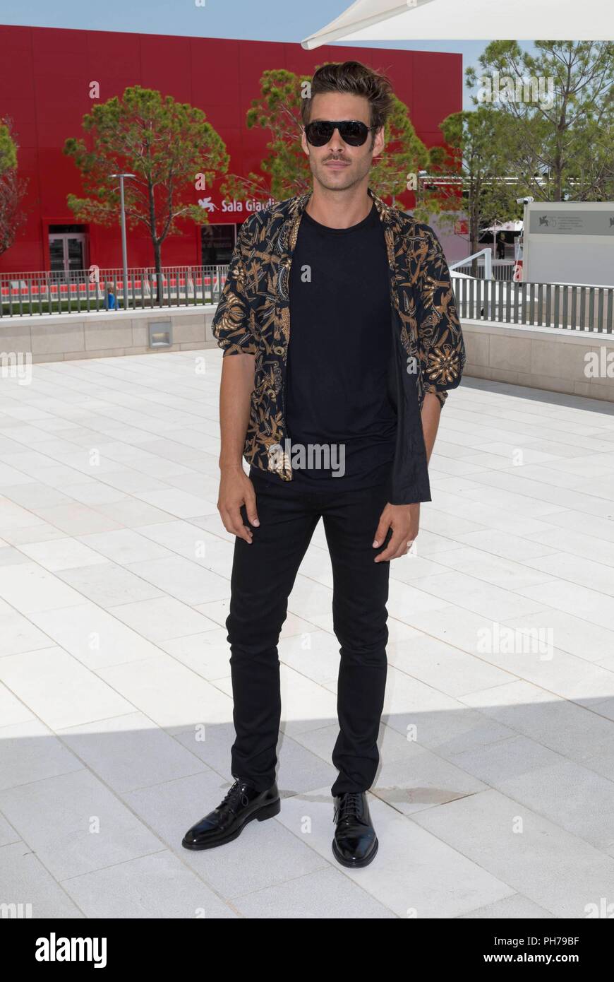 Venedig, Italien. 30 Aug, 2018. Jon Kortajarena Posen auf dem Foto Aufruf von 'Die Aspern Papiere" während der 75 nd Filmfestspiele in Venedig in Palazzo del Casino in Venedig, Italien, am 30. August 2018. | Verwendung der weltweiten Kredit: dpa/Alamy leben Nachrichten Stockfoto