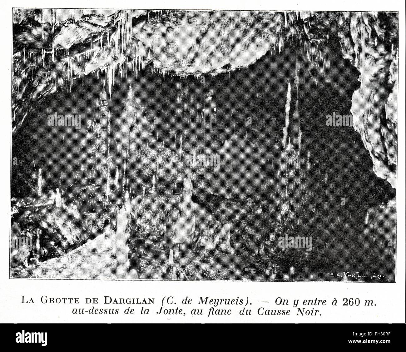 La Grotte de Dargilan Stockfoto