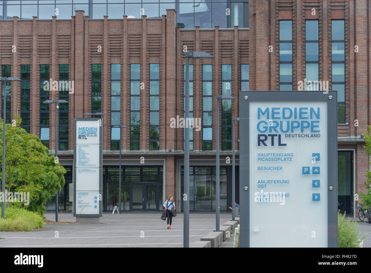 Hauptverwaltung, der Mediengruppe RTL Deutschland, Picassoplatz, Deutz, Köln, 92660 Stockfoto
