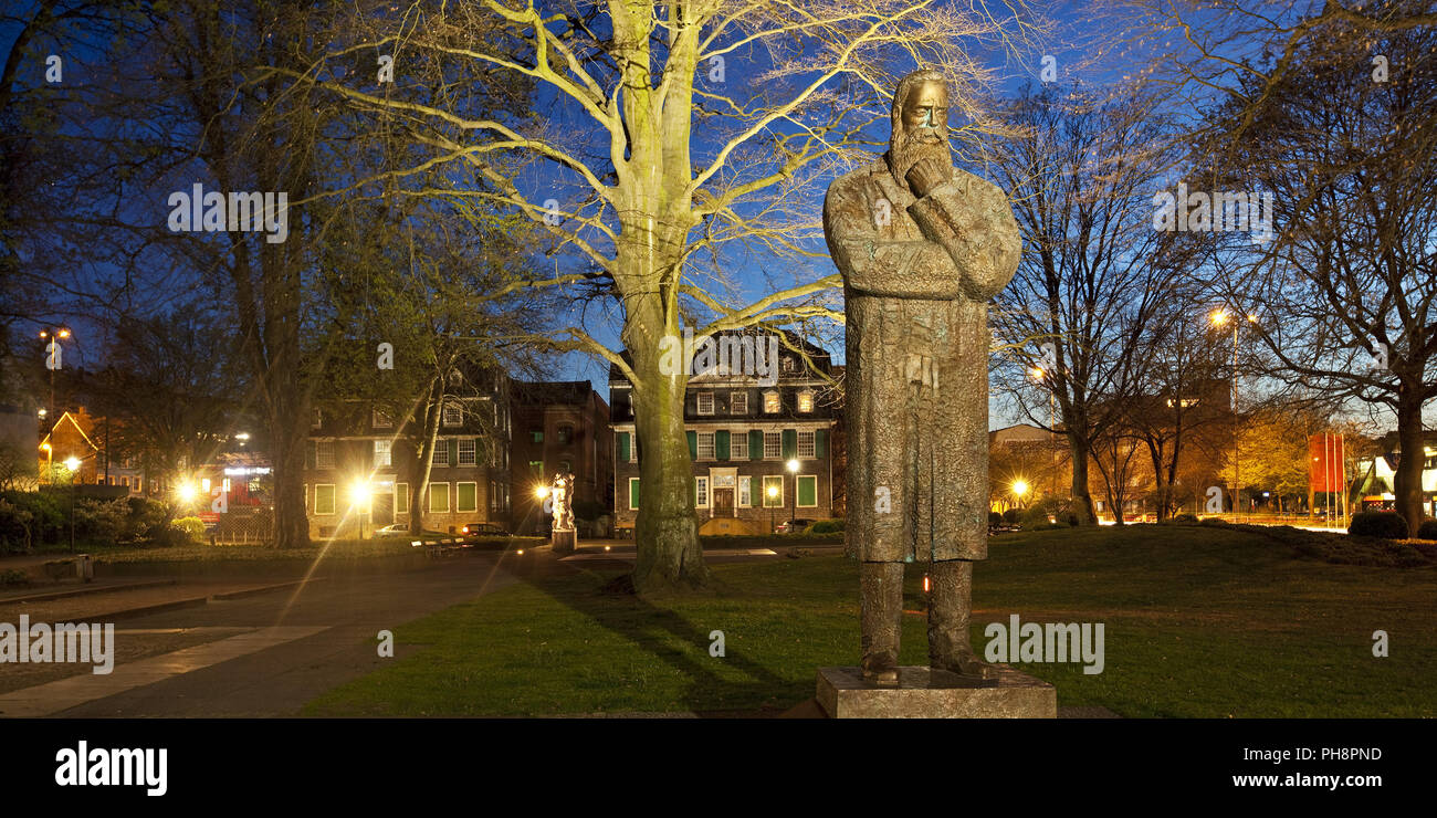 Engels Memorial, das historische Zentrum, Wuppertal Stockfoto