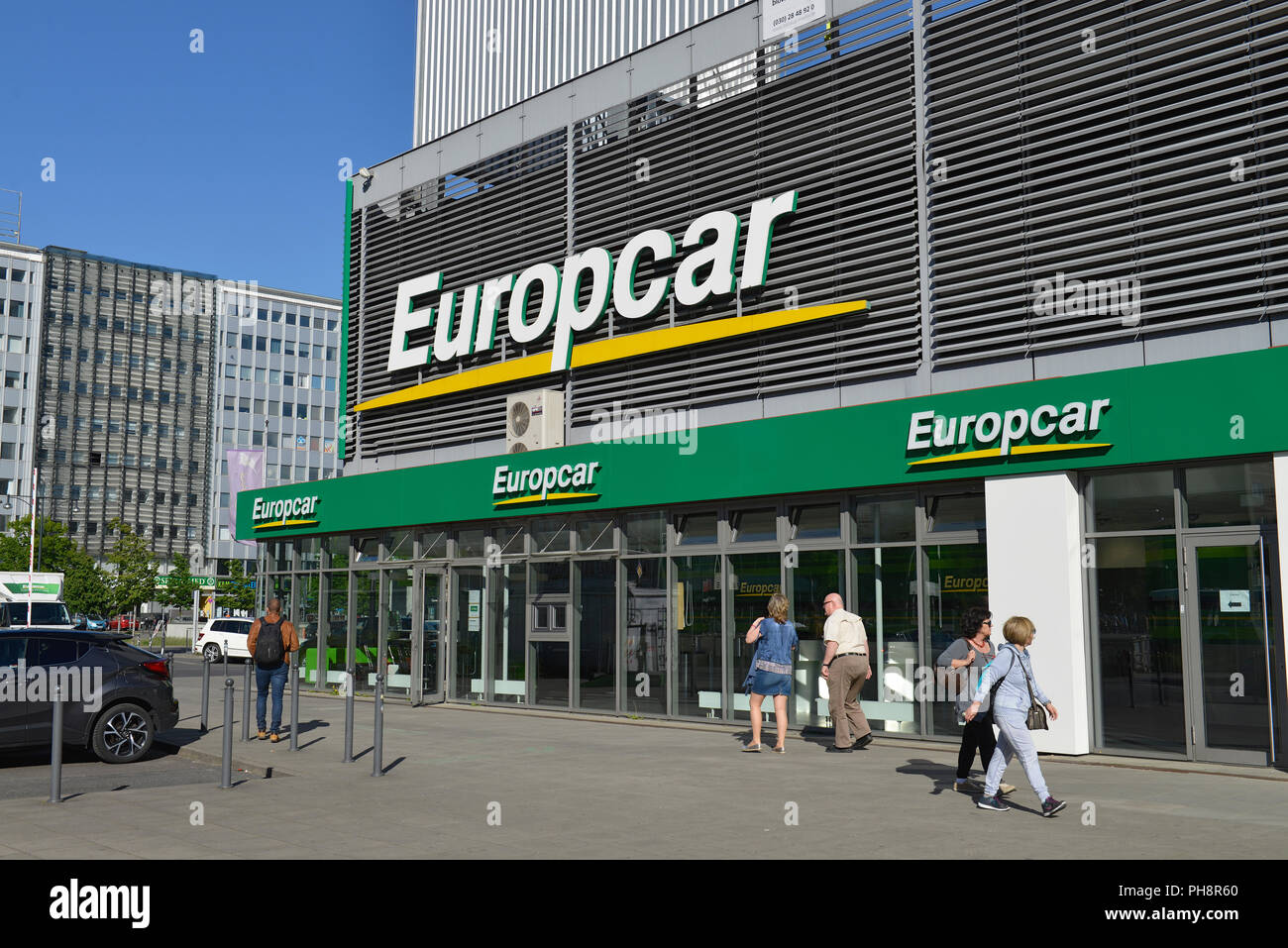 Europcar, Alexanderplatz, Mitte, Berlin, Deutschland Stockfoto