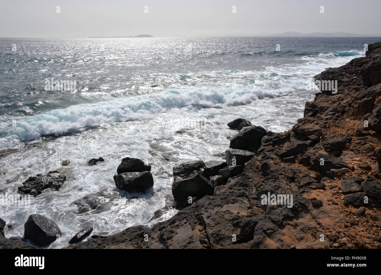 Los Hervideros, Lanzarote Stockfoto