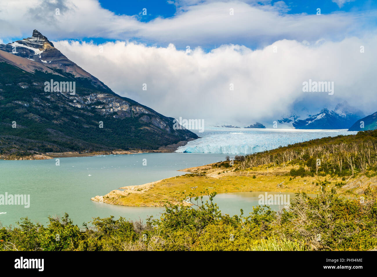 Der Gletscher Perito Moreno im argentinischen Patagonien Stockfoto