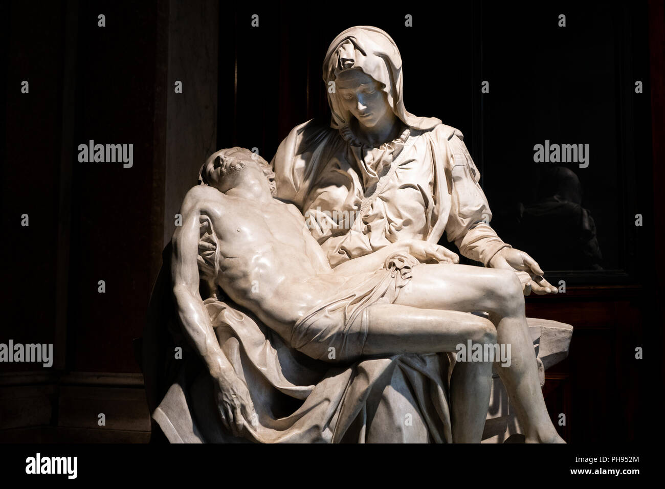 Vatikan, Rom - 07 März, 2018: Replik von Michelangelo Pieta in der Pinacoteca Galerie in der Vatikanischen Museen ausgestellt Stockfoto