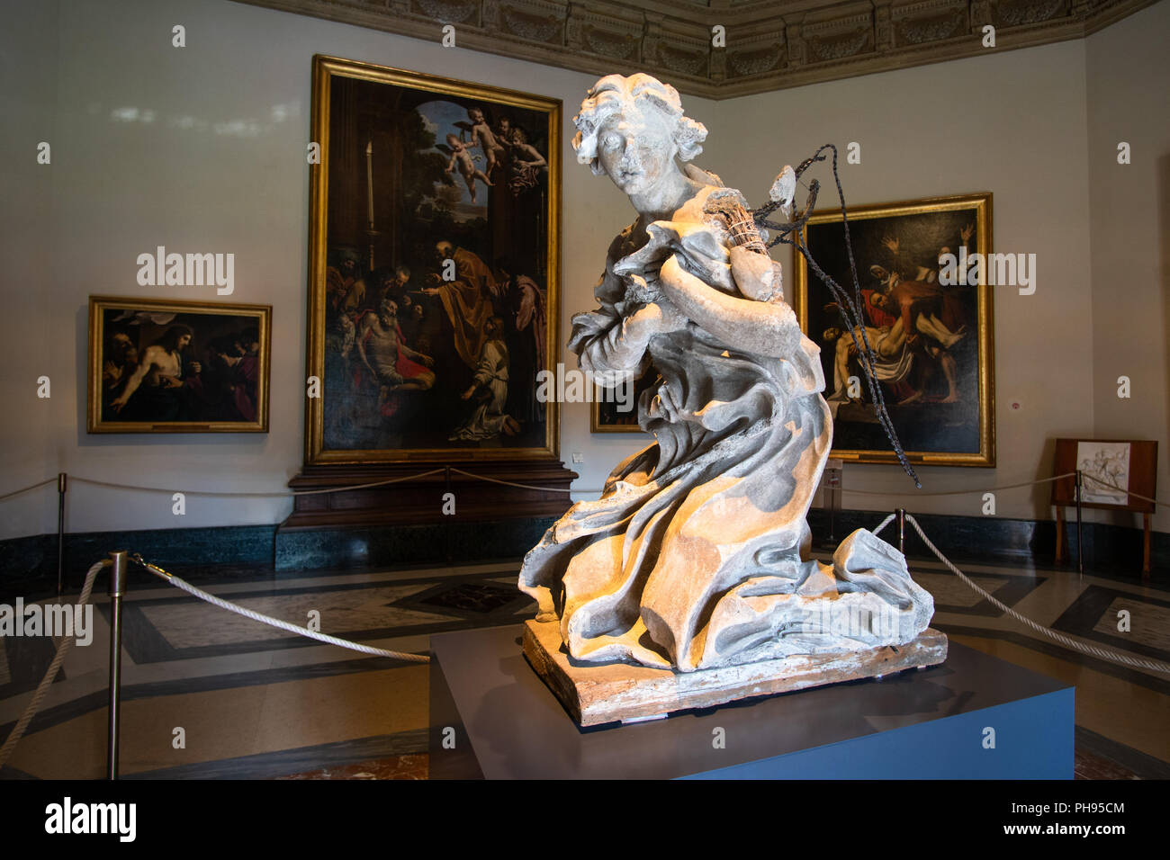 Vatikan, Rom - 07 März, 2018: Bernini vorbereitende Modell eines Engels in der Pinacoteca Galerie in der Vatikanischen Museen Stockfoto